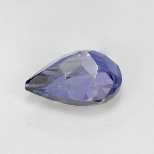 Iolite naturale blu da 0,61 ct, taglio a pera, SI