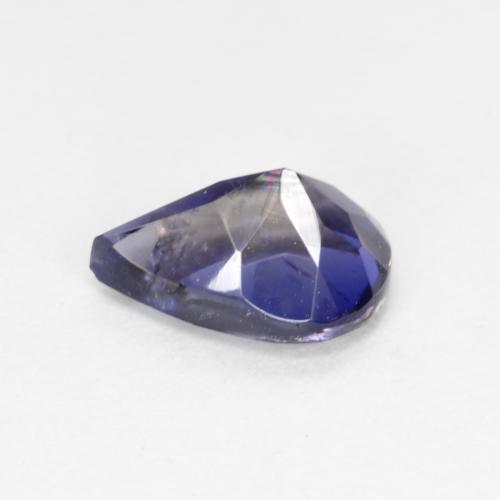 Iolite naturale blu da 0,60 ct, taglio a pera, VS-SI