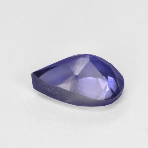 Iolite Blu notte naturale da 0.61 ct, Forma a pera, VS-SI