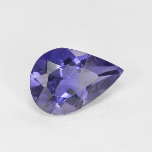 Iolite naturale blu da 0,48 ct, taglio a pera, VS-SI