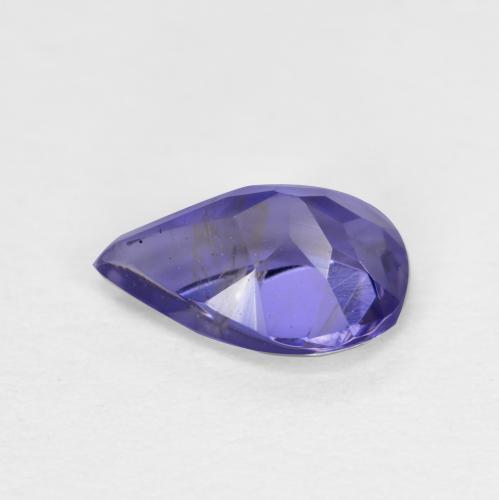 Iolite naturale blu da 0,48 ct, taglio a pera, VS-SI