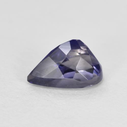 Iolite naturale blu da 0,64 ct, taglio a pera, VS-SI