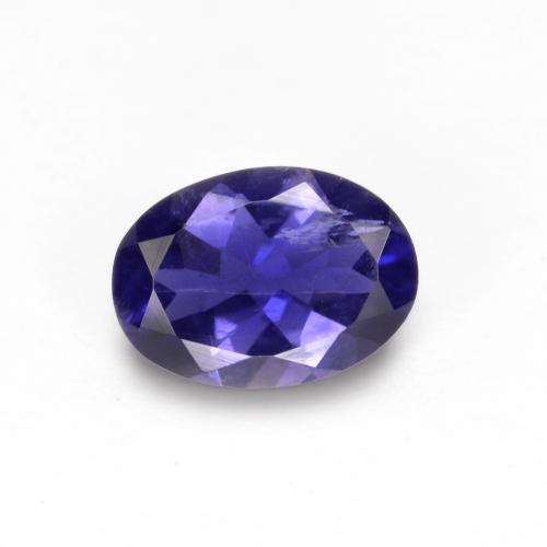 Iolite naturale viola da 0,59 ct, taglio ovale, VS-SI