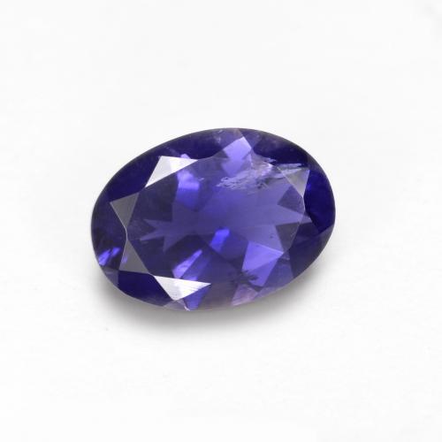 Iolite naturale viola da 0,59 ct, taglio ovale, VS-SI