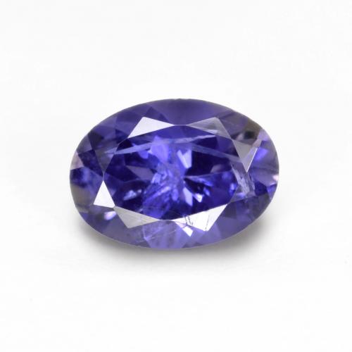 Iolite Viola scuro naturale da 0.74 ct, Taglio ovale, VS-SI