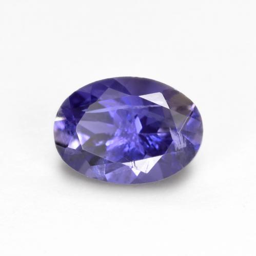Iolite Viola scuro naturale da 0.74 ct, Taglio ovale, VS-SI