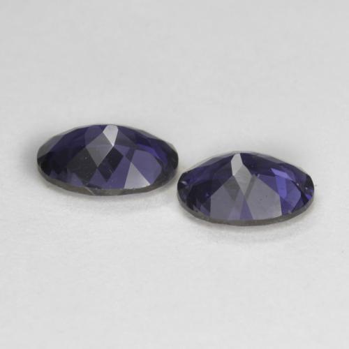 Gemme di Iolite Viola bluastro scuro naturale da 1.18 ct, Taglio ovale, VS-SI