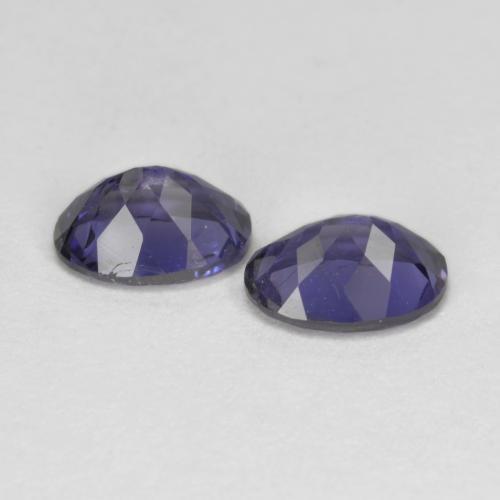 Gemme di Iolite Melanzane Viola naturale da 1.37 ct, Taglio ovale, VS-SI