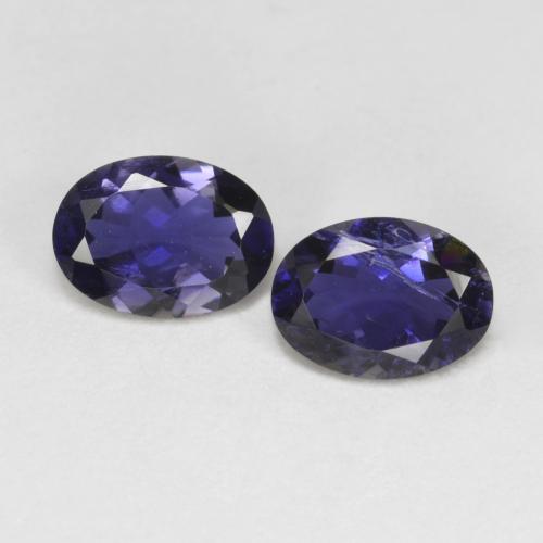 Iolite naturale viola da 1,27 ct, taglio ovale, VS-SI