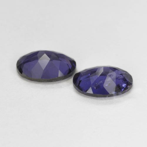 Iolite naturale viola da 1,27 ct, taglio ovale, VS-SI