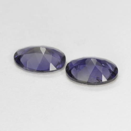 Gemme di Iolite Viola scuro naturale da 1.10 ct, Taglio ovale, VS-SI