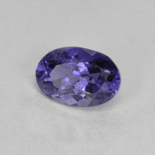 Iolite Viola scuro naturale da 0.46 ct, Taglio ovale, VS-SI