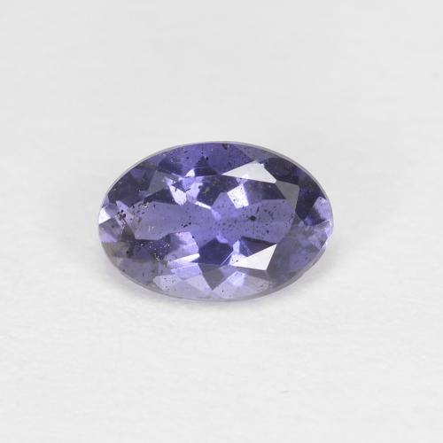 Iolite naturale blu da 0,38 ct, taglio ovale, VS-SI