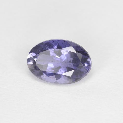 Iolite naturale blu da 0,38 ct, taglio ovale, VS-SI