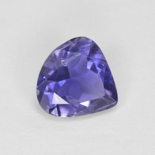 Iolite naturale viola da 0,43 ct, taglio a pera, VS-SI