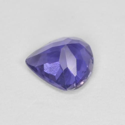 Iolite naturale viola da 0,43 ct, taglio a pera, VS-SI