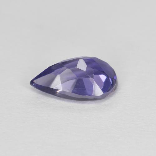 Iolite naturale viola da 0,67 ct, taglio a pera, VS-SI