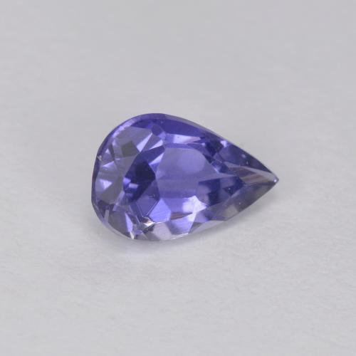 Iolite naturale blu da 0,34 ct, taglio a pera, VVS-VS