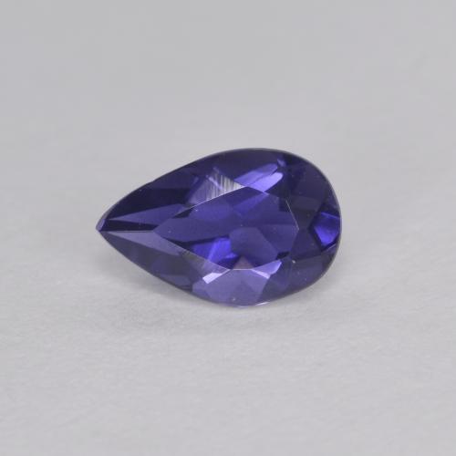 Iolite Blu notte naturale da 0.38 ct, Forma a pera, VVS-VS