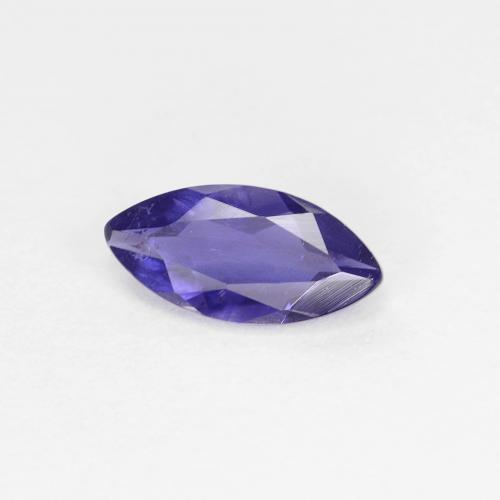 Iolite naturale blu da 0,44 ct, marchesa, VS