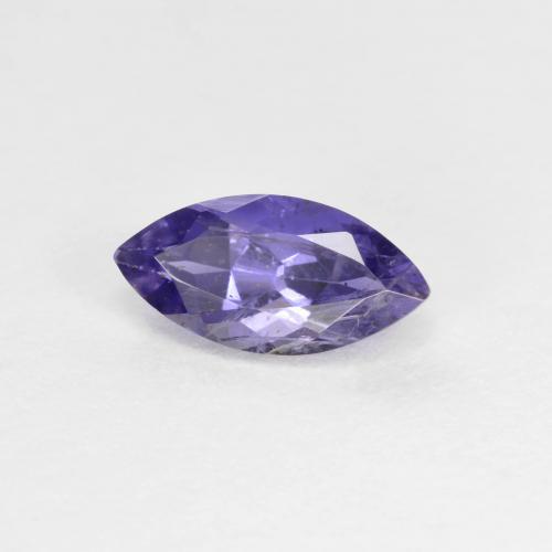 Iolite naturale blu da 0,56 ct, marchesa, SI