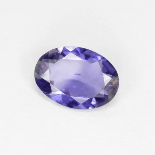 Iolite naturale blu da 0,48 ct, taglio ovale, SI