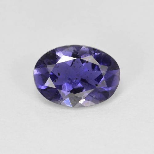 Iolite naturale viola da 0,52 ct, taglio ovale, VS-SI