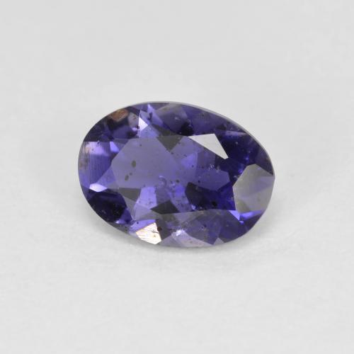 Iolite naturale viola da 0,52 ct, taglio ovale, VS-SI