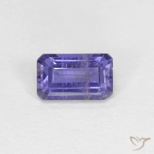 Iolite naturale viola da 0,29 ct, taglio smeraldo, VS-SI