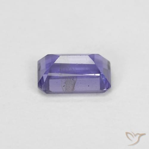 Iolite naturale viola da 0,29 ct, taglio smeraldo, VS-SI