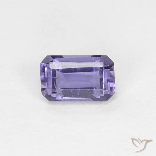 0.25ct Naturale Viola tendente al rosa Iolite, Taglio smeraldo, VS