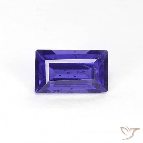0.27ct Naturale Viola scuro Iolite, Taglio a baguette, VS