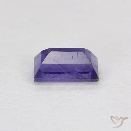 Iolite Viola scuro naturale da 0.30 ct, Taglio a baguette, VS