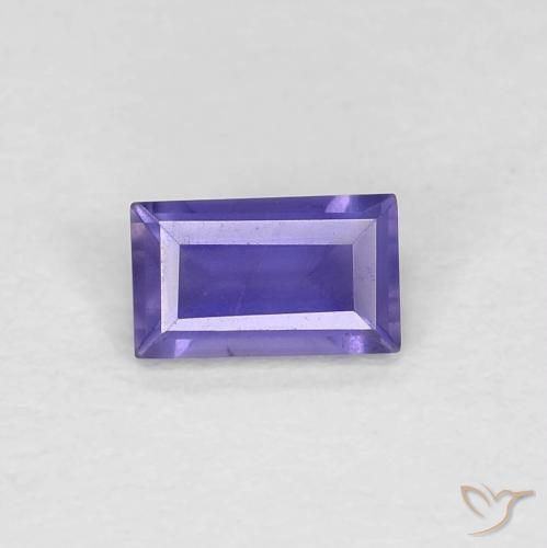 0.23ct Naturale Viola brillante Iolite, Taglio a baguette, VS