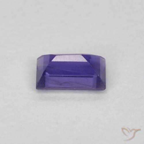 Iolite Viola Intenso naturale da 0.26 ct, Taglio a baguette, VS