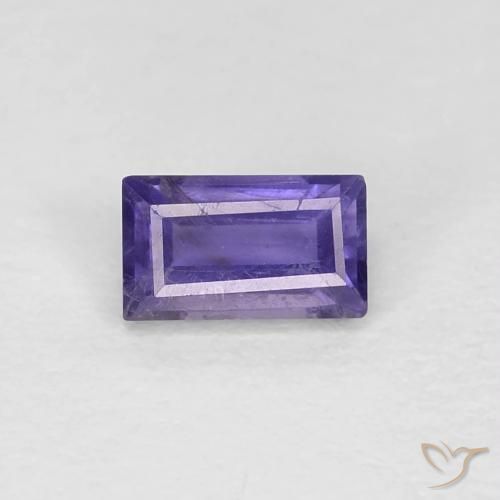 0.30ct Naturale Viola medio Iolite, Taglio a baguette, VS