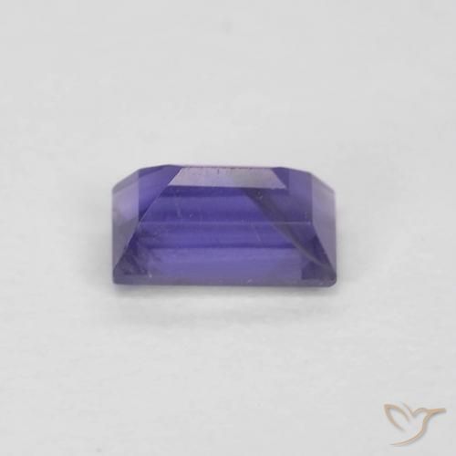 Iolite Viola Intenso naturale da 0.30 ct, Taglio a baguette, VS
