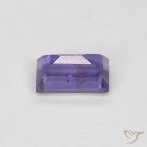 Iolite Viola Intenso naturale da 0.30 ct, Taglio a baguette, VS