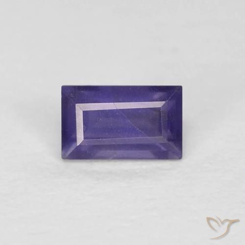 0.33ct Naturale Viola medio Iolite, Taglio a baguette, VS