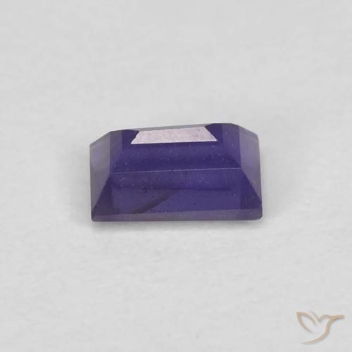Iolite Viola medio naturale da 0.33 ct, Taglio a baguette, VS