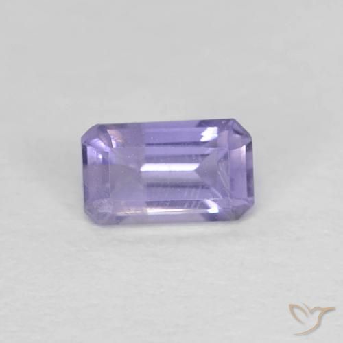 Iolite naturale viola da 0,28 ct, taglio smeraldo, VS