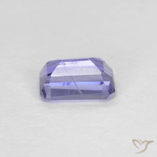 Iolite Viola bluastro scuro naturale da 0.27 ct, Ottagonale / Taglio smeraldo, VS