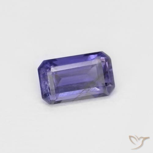 Iolite Viola scuro naturale da 0.26 ct, Ottagonale / Taglio smeraldo, VS