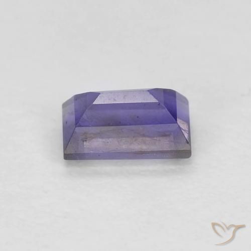Iolite Viola scuro naturale da 0.31 ct, Taglio a baguette, VS-SI