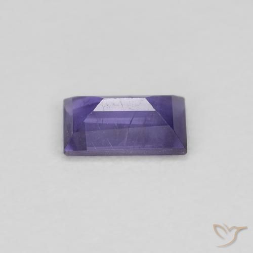 Iolite Viola rosato chiaro naturale da 0.25 ct, Taglio a baguette, VS