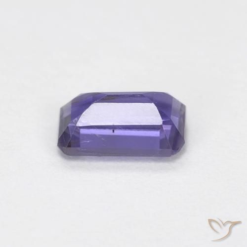 Iolite Viola scuro naturale da 0.26 ct, Ottagonale / Taglio smeraldo, VVS-VS