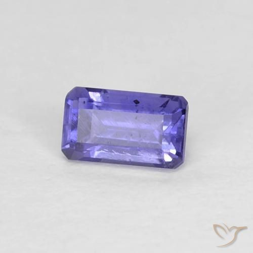 Iolite Viola bluastro scuro naturale da 0.30 ct, Ottagonale / Taglio smeraldo, VS