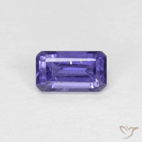 0.29ct Naturale Viola scuro Iolite, Taglio smeraldo, VS