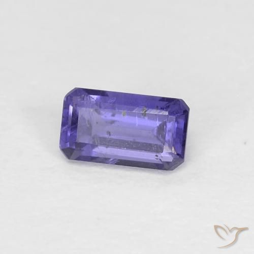Iolite Viola scuro naturale da 0.29 ct, Ottagonale / Taglio smeraldo, VS