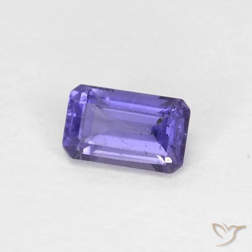 Iolite Viola scuro naturale da 0.28 ct, Ottagonale / Taglio smeraldo, VS